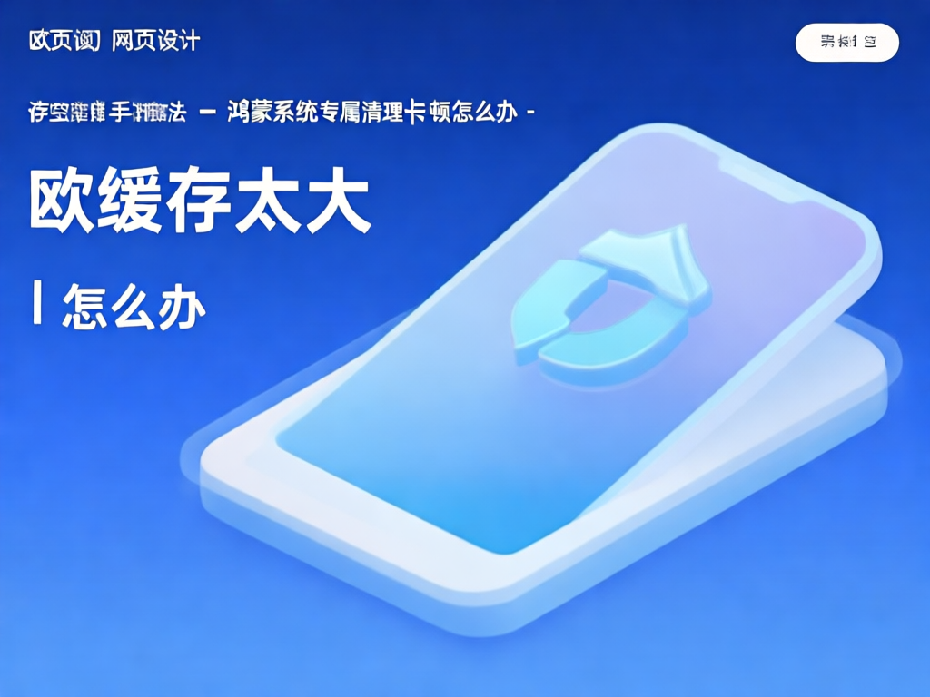 手机缓存清理示意图